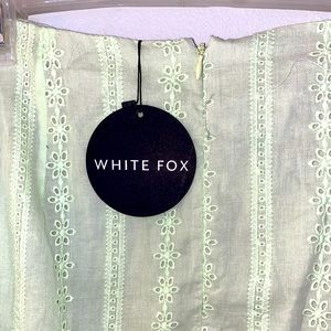 White Fox Boutique’s “Her Magic” mini skirt (Matcha)